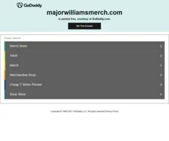 Majorwilliamsmerch.com(Majorwilliamsmerch) Screenshot