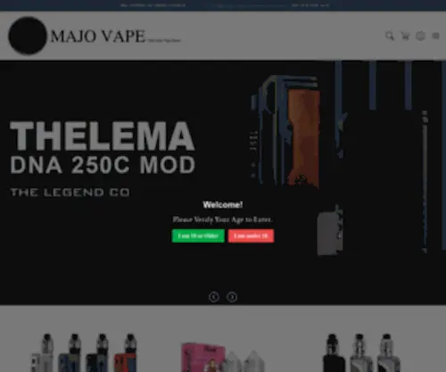 Majovape.com.au(Majo vape) Screenshot