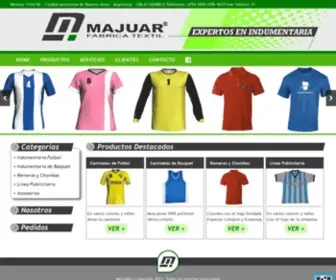 Majuar.com.ar(Camisetas de futbol) Screenshot