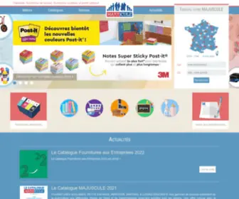Majuscule.fr(Papeterie et fournitures de bureau) Screenshot