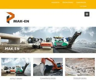 Mak-EN.com(İş Makinalari ve Yedek Parcalari) Screenshot