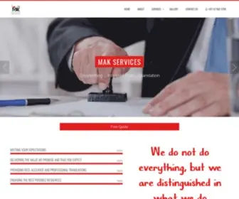 Mak-Services.com(MAK Online Store) Screenshot