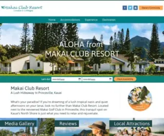 Makaiclubresort.com(Vacation Rentals) Screenshot