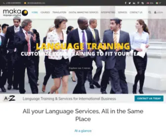 Makaitalia.com(Premium Language Services & Training for Global Business) Screenshot