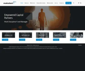 Makalani.co.za(Empowered Capital Partners) Screenshot