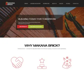 Makanabrick.co.za(Building Today for Tomorrow) Screenshot