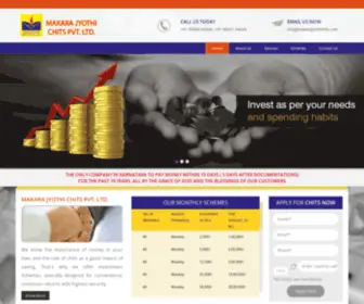 MakarajYothichits.in(Makara Jyothi Chits Pvt) Screenshot