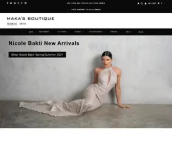 Makasboutique.com(Maka's Boutique) Screenshot