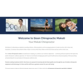 Makatichiropractic.com(We at Sison Chiropractic Center are dedicated to helping you achieve your wellness objectives) Screenshot