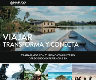 Makayatravel.com(Makaya Impact Travel) Screenshot