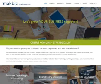 Makbiz.ca(Business Coach & Consultant) Screenshot