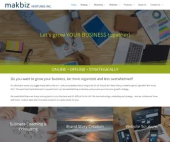 Makbiz.com(MAKBIZ Ventures Inc) Screenshot