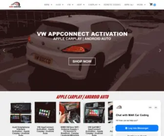 Makcoding.co.uk(New products audi a1 carplay & android auto integration module) Screenshot