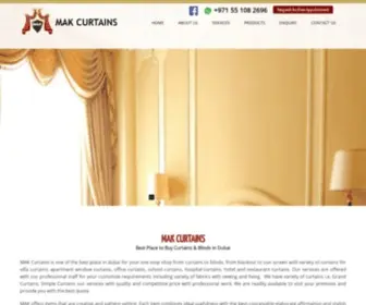 Makcurtains.com(Curtains Dubai) Screenshot