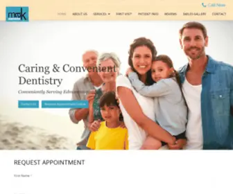 Makdental.com(Edmonton Family Dentist & Family Dental Clinic) Screenshot