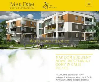 Makdom.pl(MAK DOM Deweloper. Budujemy mieszkania w całej Polsce) Screenshot