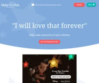 Make-A-Wish.org.uk Screenshot