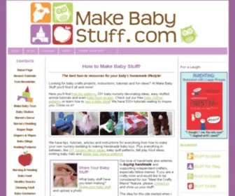 Make-Baby-Stuff.com(90 Easy Crafts for Kids) Screenshot