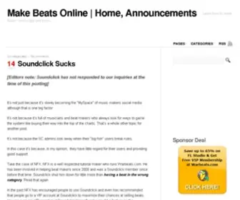 Make-Beats-Online.com(Make Beats Online) Screenshot