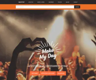 Make-MY-Day.be(Artiestenbureau en evenementen Make My Day) Screenshot