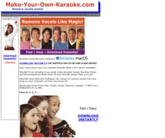 Make-Your-OWN-Karaoke.com(Make Your Own Karaoke Make Karaoke Music) Screenshot