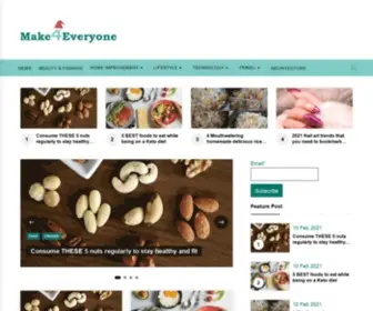 Make4Everyone.com(Inspiration Lifesytle Tips and Ideas) Screenshot