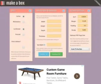 Makeabox.io(Make A Box) Screenshot