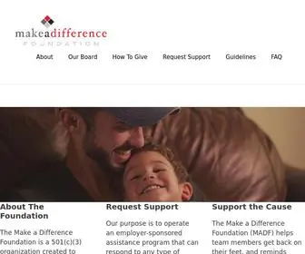 Makeadifferencefdn.org(Make A Difference Foundation) Screenshot