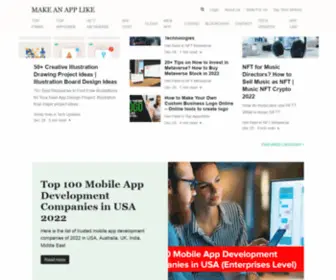 Makeanapplike.com(Make An App Like) Screenshot