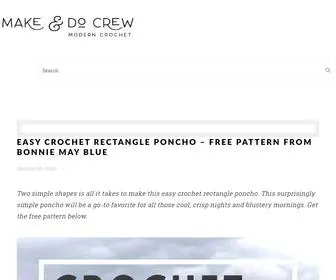 Makeanddocrew.com(Modern Crochet Patterns) Screenshot