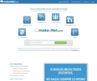 Makeanet.com(Con makeanet puedes crear tu propia Red Social Corporativa) Screenshot