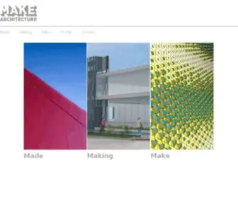 Makearch.com(MAKE Architecture) Screenshot