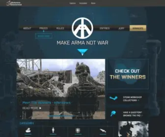 Makearmanotwar.com Screenshot