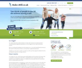 Makeawill.co.uk(Make your Will online in minutes with) Screenshot