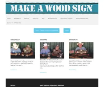 Makeawoodsign.com(Learn how to make a wood sign while working from home. We’ve created a system) Screenshot