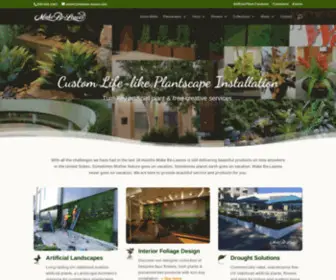 Makebeleaves.com(Artificial Plants) Screenshot