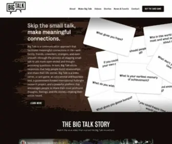 Makebigtalk.com(Big Talk is a communication approach) Screenshot