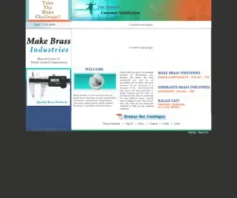 Makebrassind.com(Manufacturer of Brass Building Hardware) Screenshot