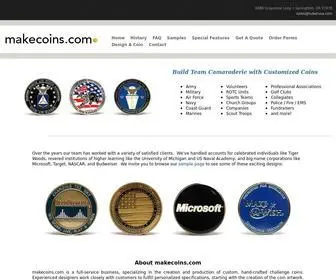 Makecoins.com(Customized Challenge Coins Custom) Screenshot