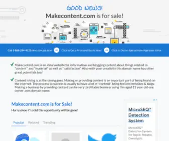 Makecontent.com(Content) Screenshot