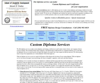 Makecustomdiplomas.com(Makecustomdiplomas) Screenshot