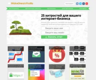 Makedreamprofits.ru(инструменты для интернет бизнеса) Screenshot