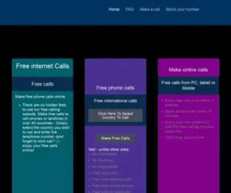 Makefreecallsonline.com(Unlimited Free internet calls) Screenshot