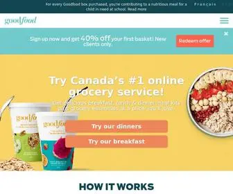 Makegoodfood.ca(Meal Kit Delivery) Screenshot