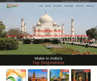 Makeinindiatourism.com(Make in India Tourism) Screenshot