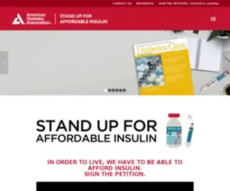 Makeinsulinaffordable.org(STAND UP FOR AFFORDABLE INSULIN) Screenshot