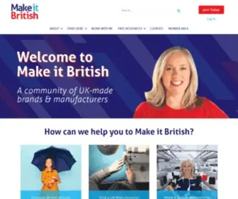 Makeitbritish.co.uk(Helping you find Made in Britain products and UK manufacturers Helping you find Made in Britain products and UK manufacturers) Screenshot