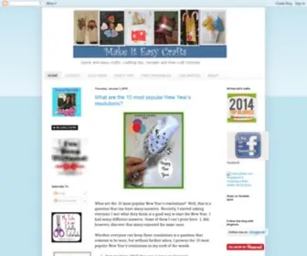 Makeiteasycrafts.com(Make it easy crafts) Screenshot