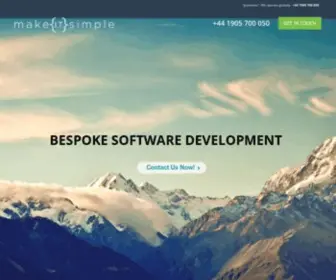 Makeitsimple.co.uk(Bespoke Software Developer) Screenshot