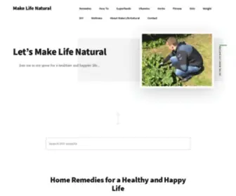 Makelifenatural.net(Make Life Natural) Screenshot